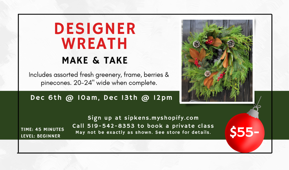 Designer Wreath Make and Take