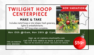 Twilight Hoop Centerpiece Make and Take