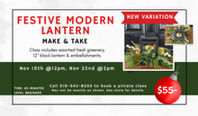 Load image into Gallery viewer, Festive Modern Lantern Make and Take
