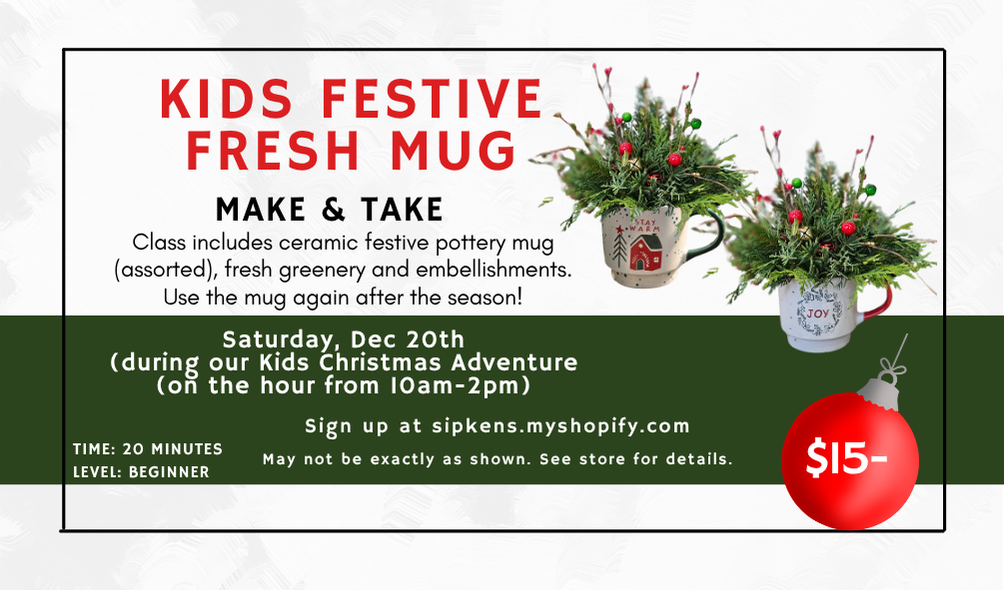 Kids Festive Fresh Mug Make and take