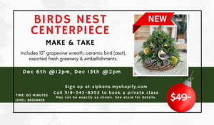 Birds Nest Centerpiece Make and Take