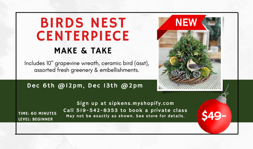 Birds Nest Centerpiece Make and Take