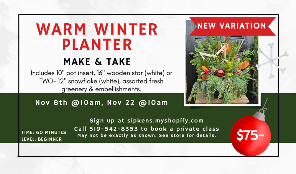 Warm Winter Planter Make and Take