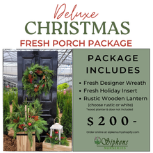 Load image into Gallery viewer, Deluxe Christmas Fresh Porch Package
