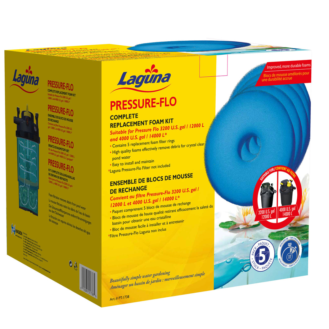 Pressure-Flo Replacement Foam 27cm 5 pack